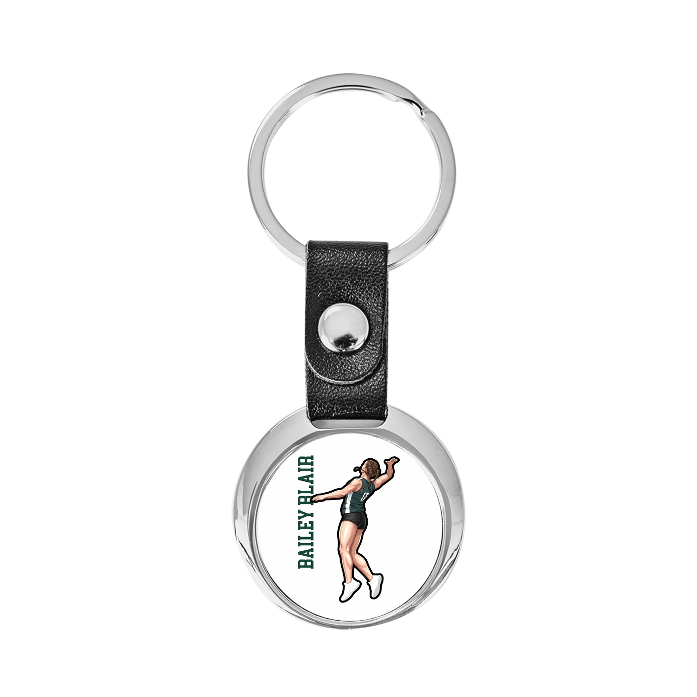 Key Chain — Name Vertical in Classic