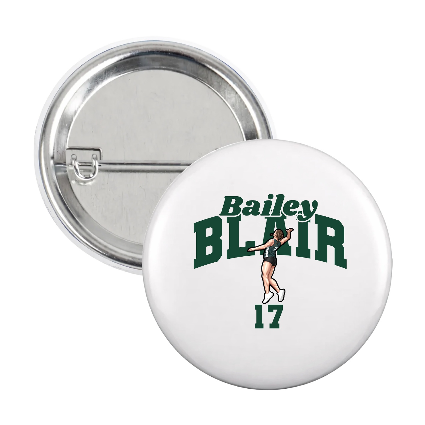 Game Day Button — Signature Arch in White