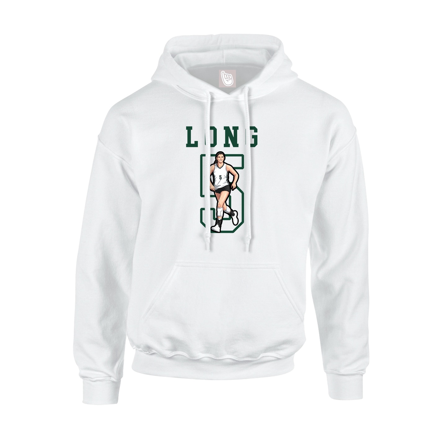 Hoodie — Shirsey in White