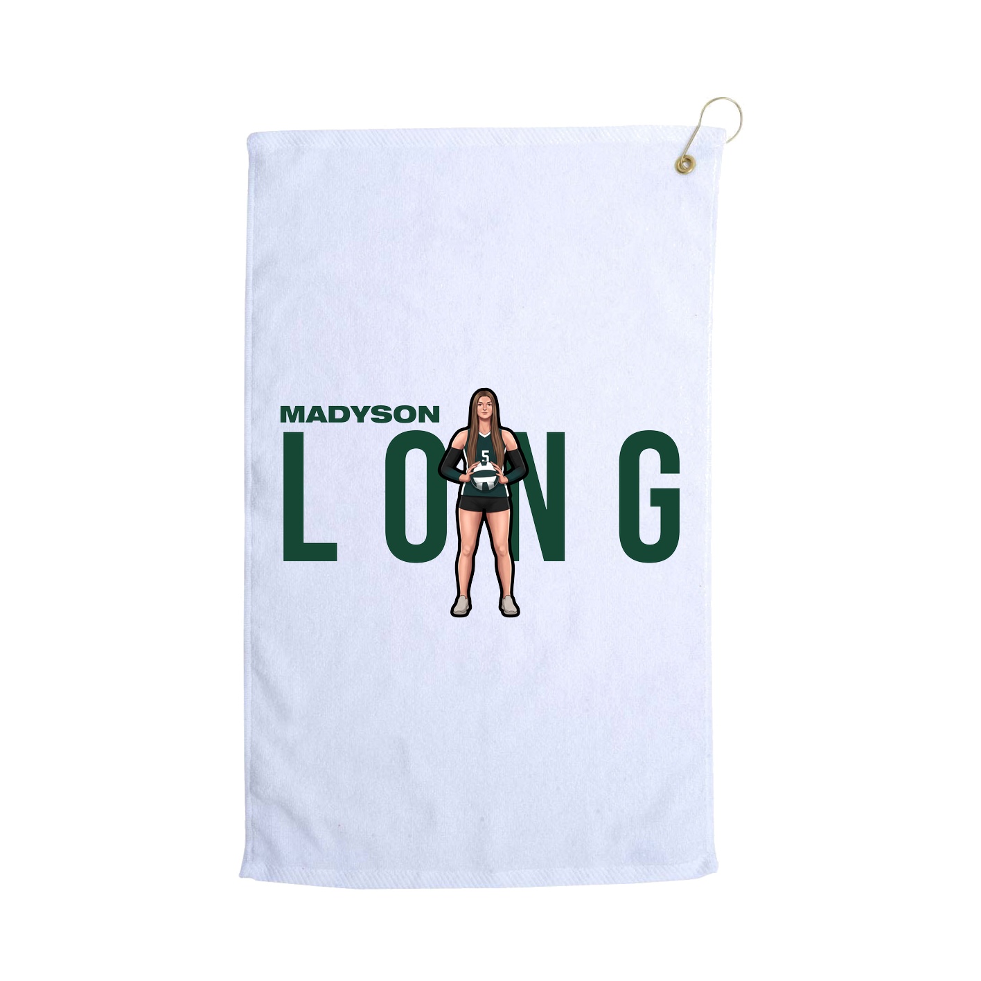 Golf Towel — Player Name in White