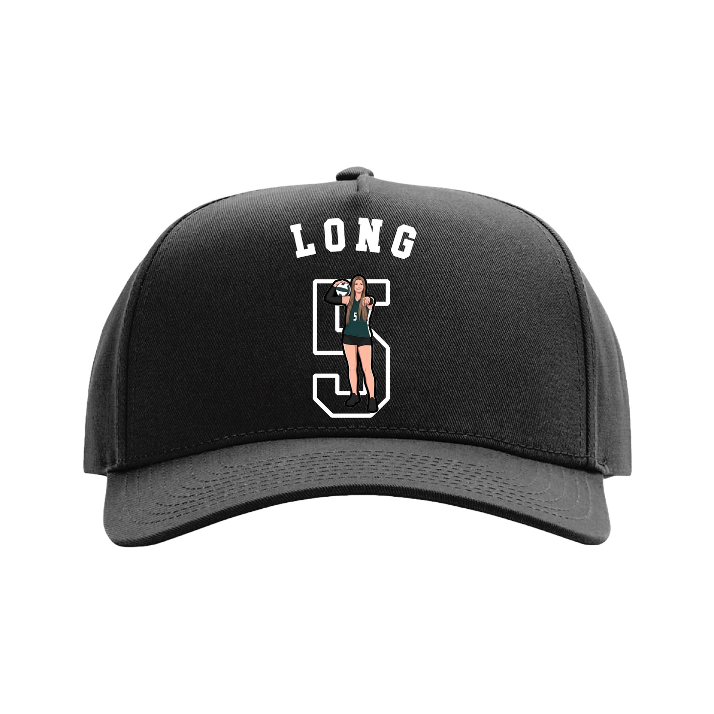 Full Fabric Five-Panel Champ Cap
