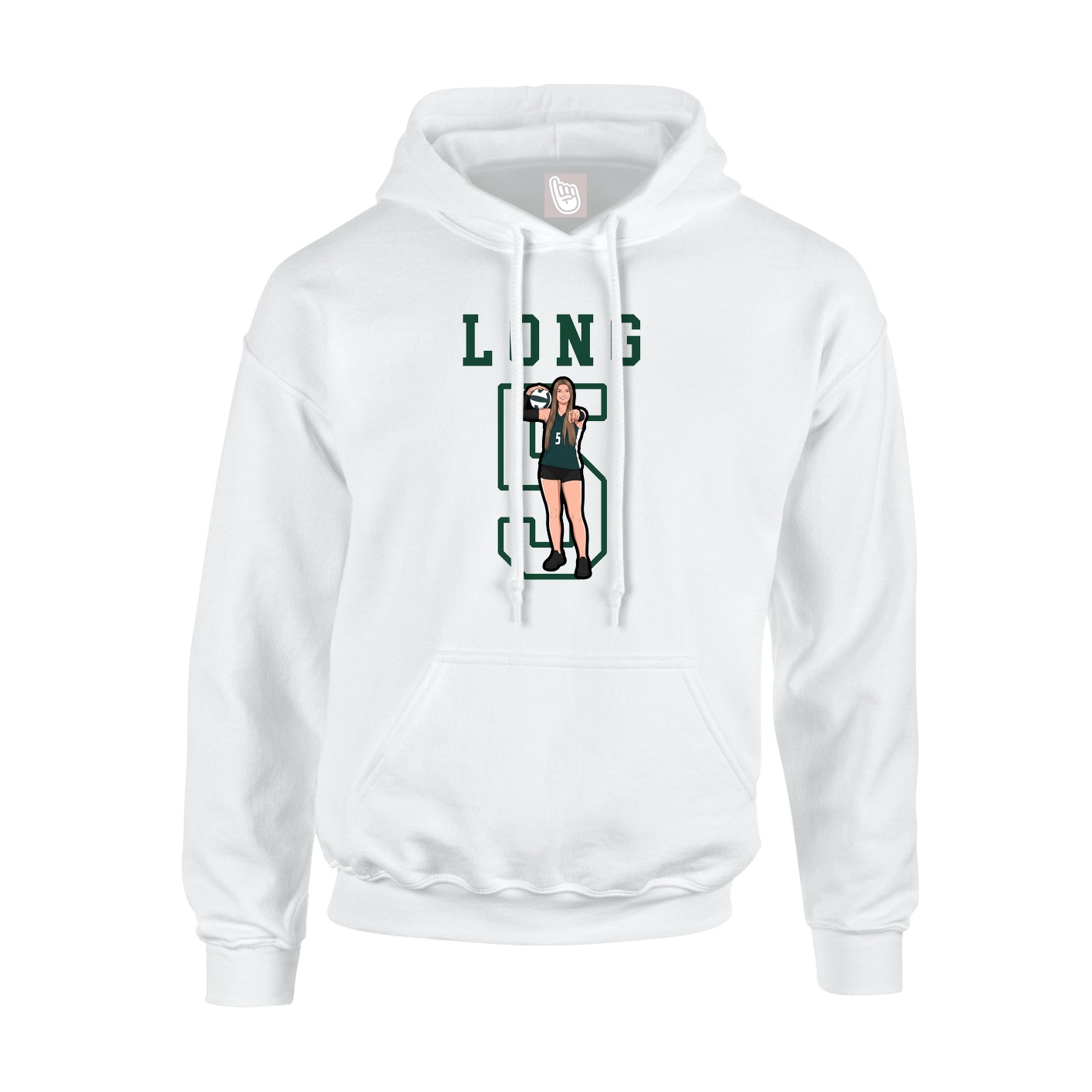 Hoodie — Shirsey in White