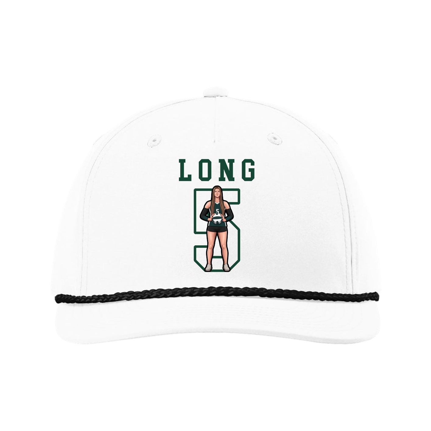 Five-Panel Classic Rope Cap — Shirsey in White