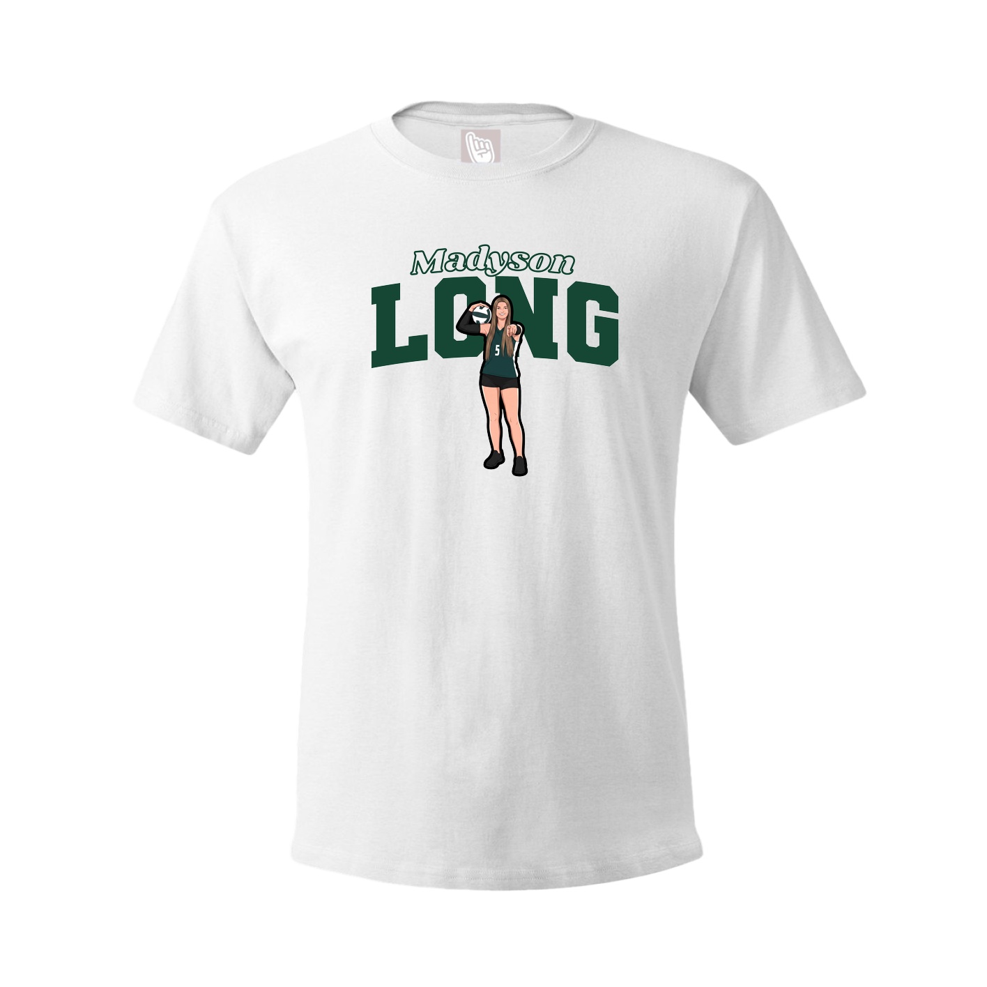 Tee — Name Arch in White