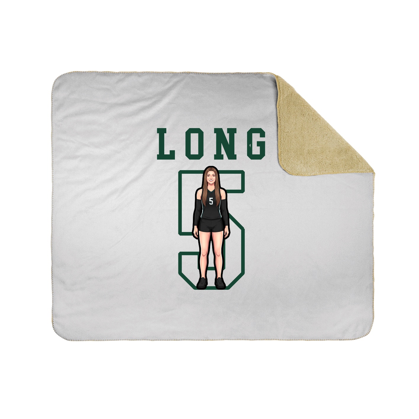 Throw Blanket — Shirsey in White