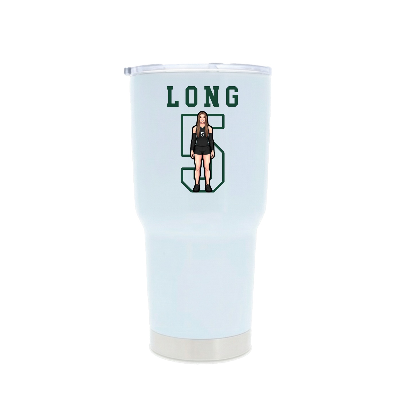 30oz Stainless Steel Tumbler — Shirsey in White
