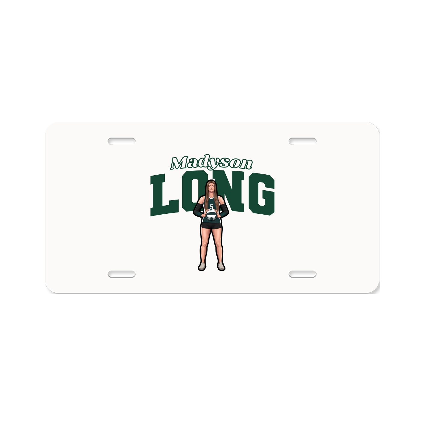 License Plate — Name Arch in Classic