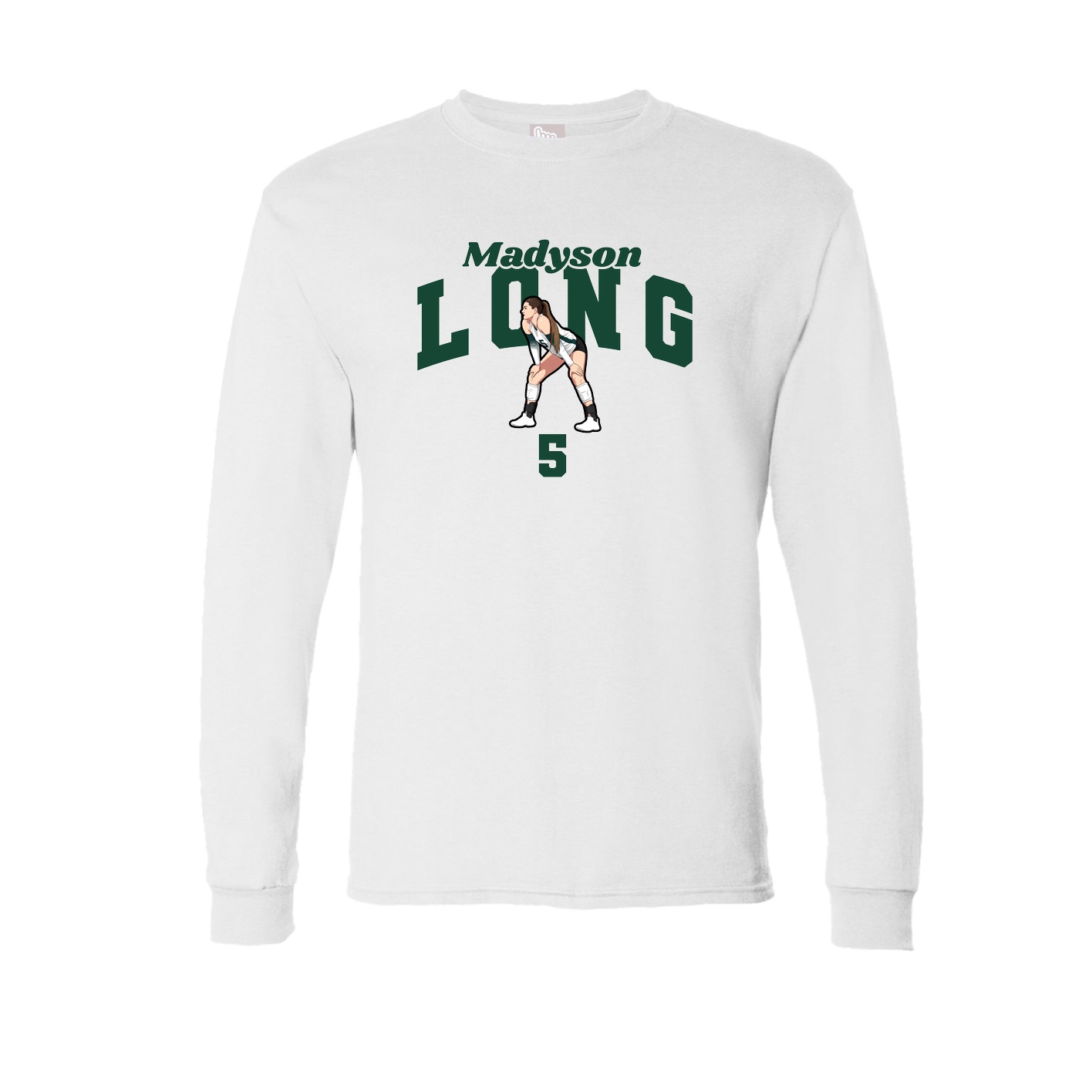 Long Sleeve Tee — Signature Arch in White