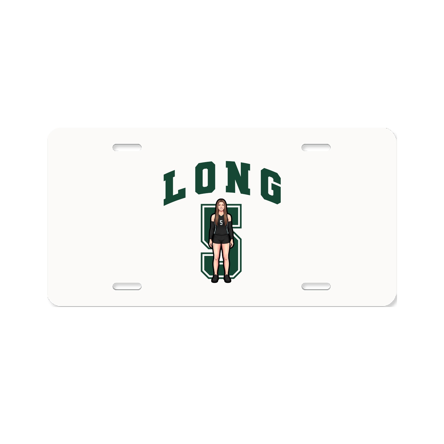 License Plate — Number in Classic