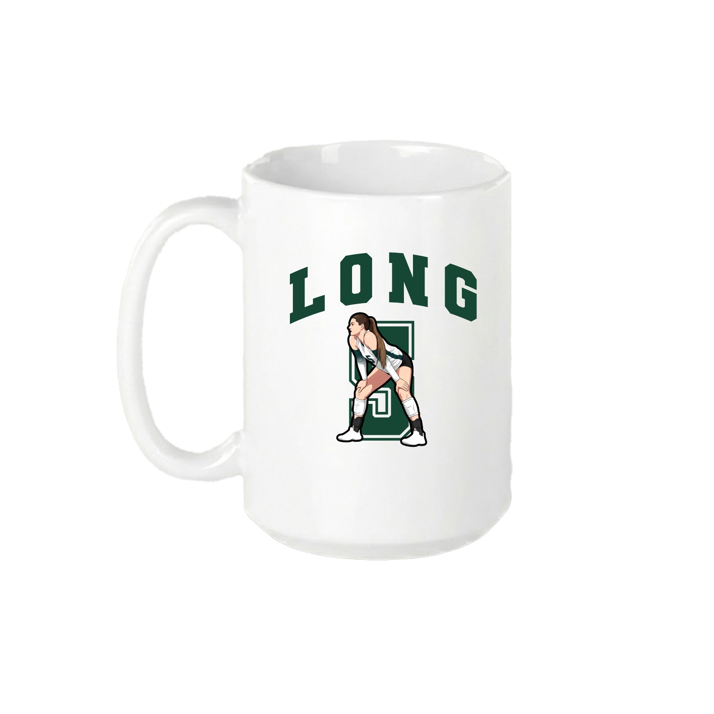 15oz Coffee Mug — Number in White