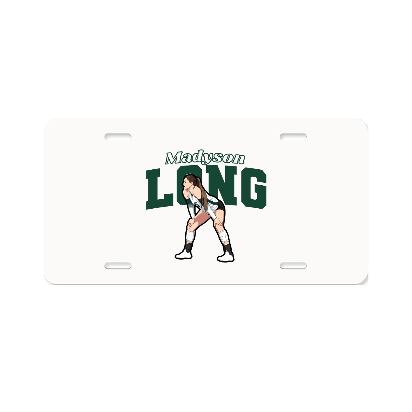 License Plate — Name Arch in Classic