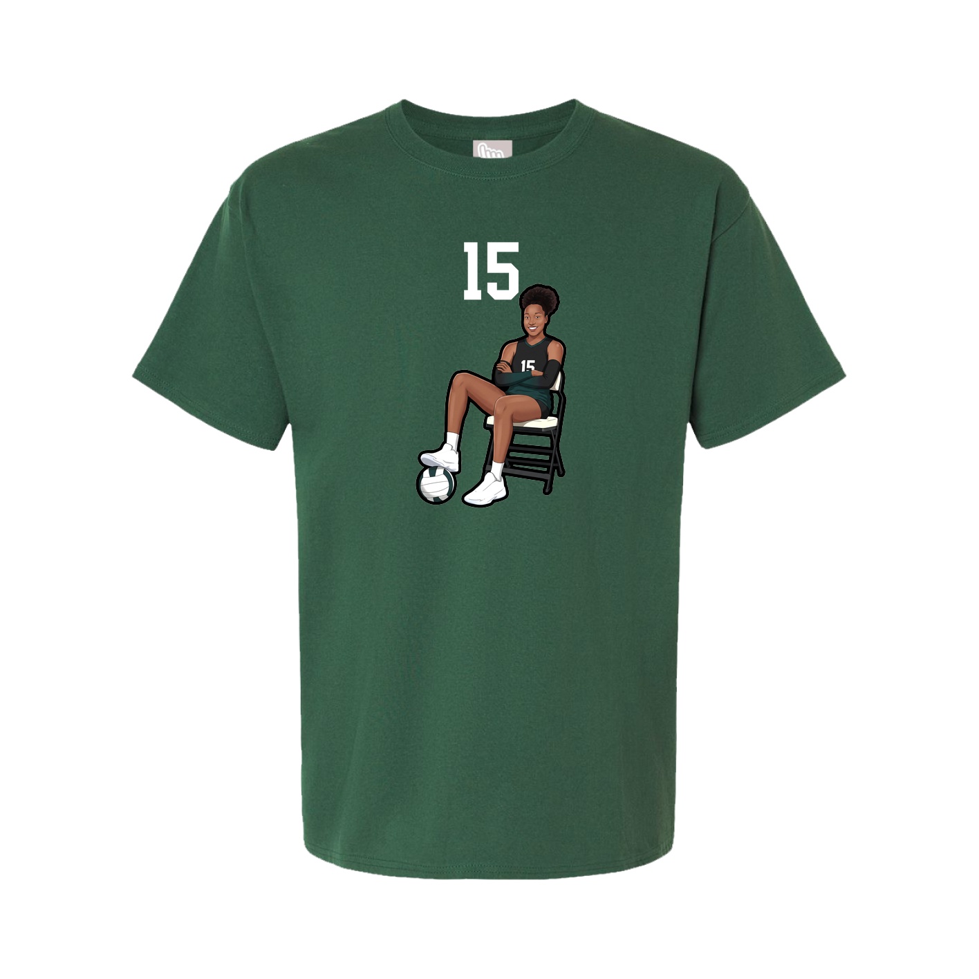 Tee — Number Top in Green