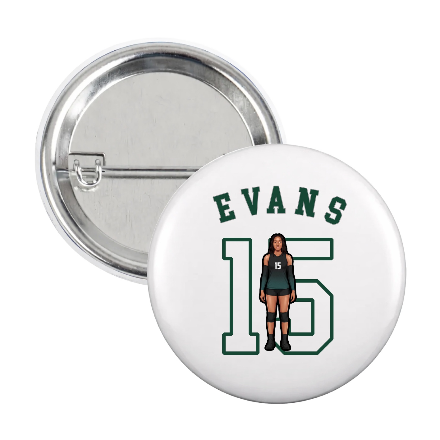 Game Day Button — Shirsey Arch in White