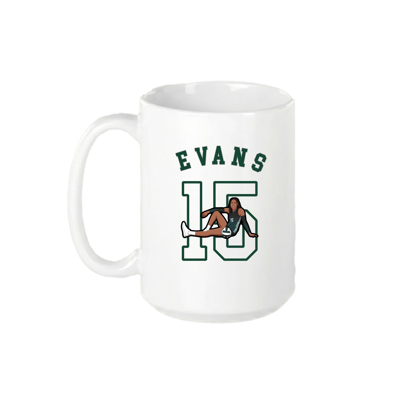 15oz Coffee Mug — Shirsey Arch in White