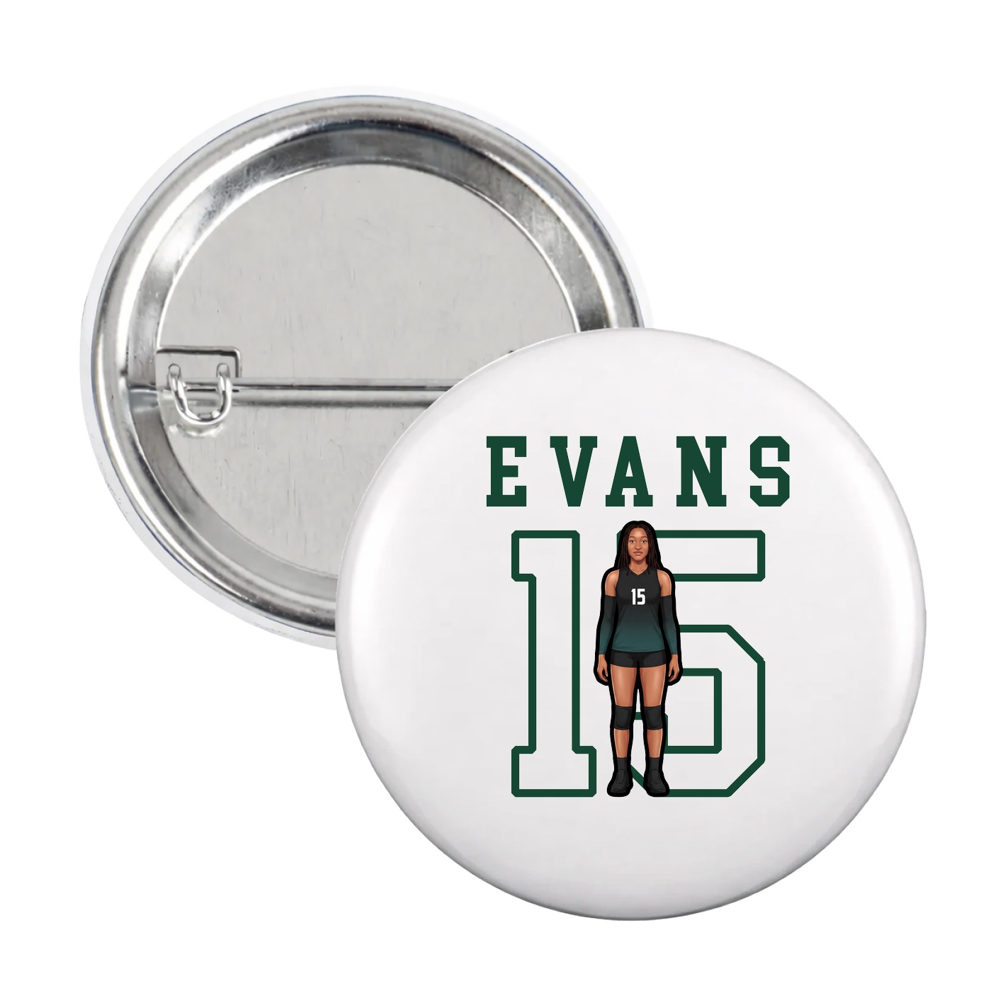 Game Day Button — Shirsey in White