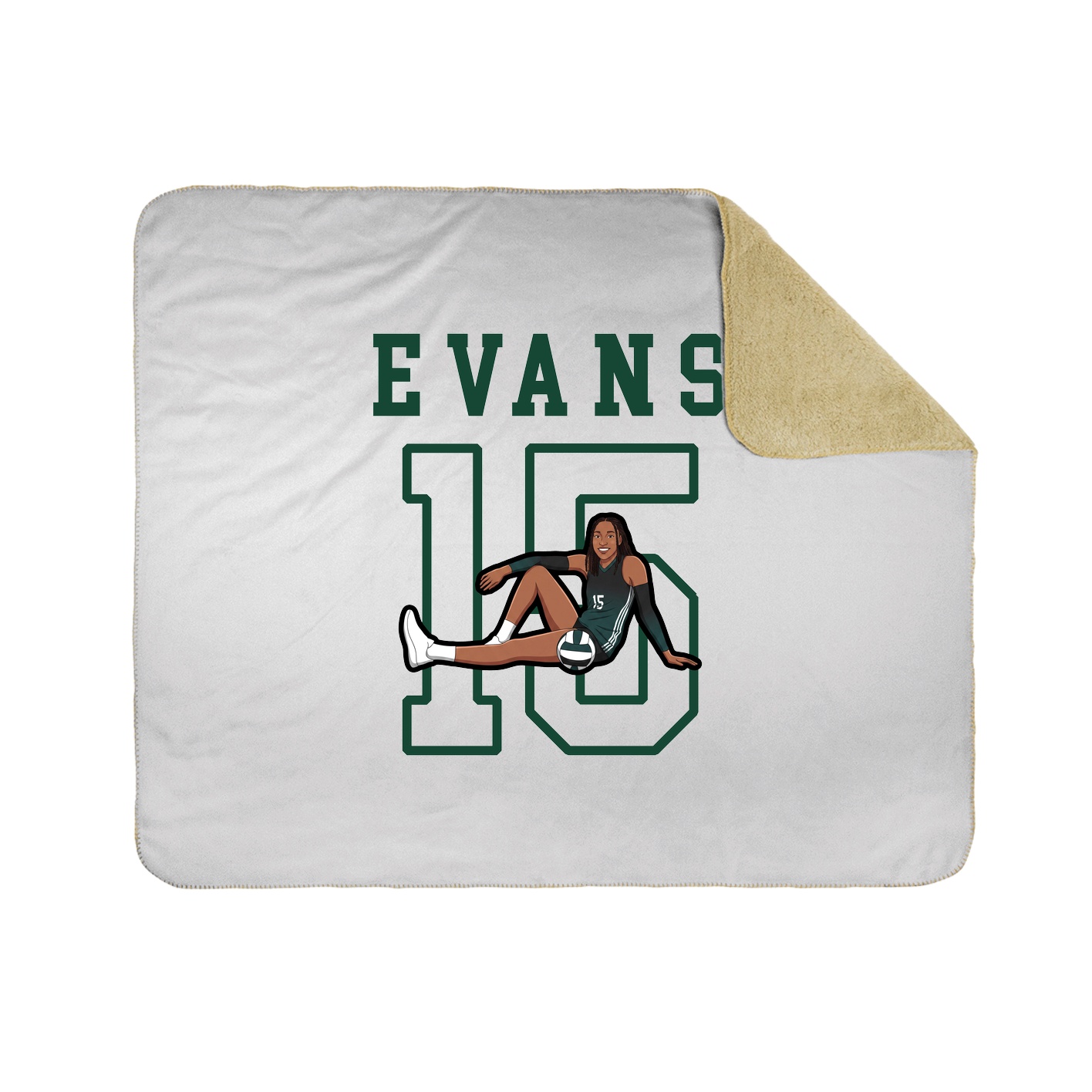 Throw Blanket — Shirsey in White