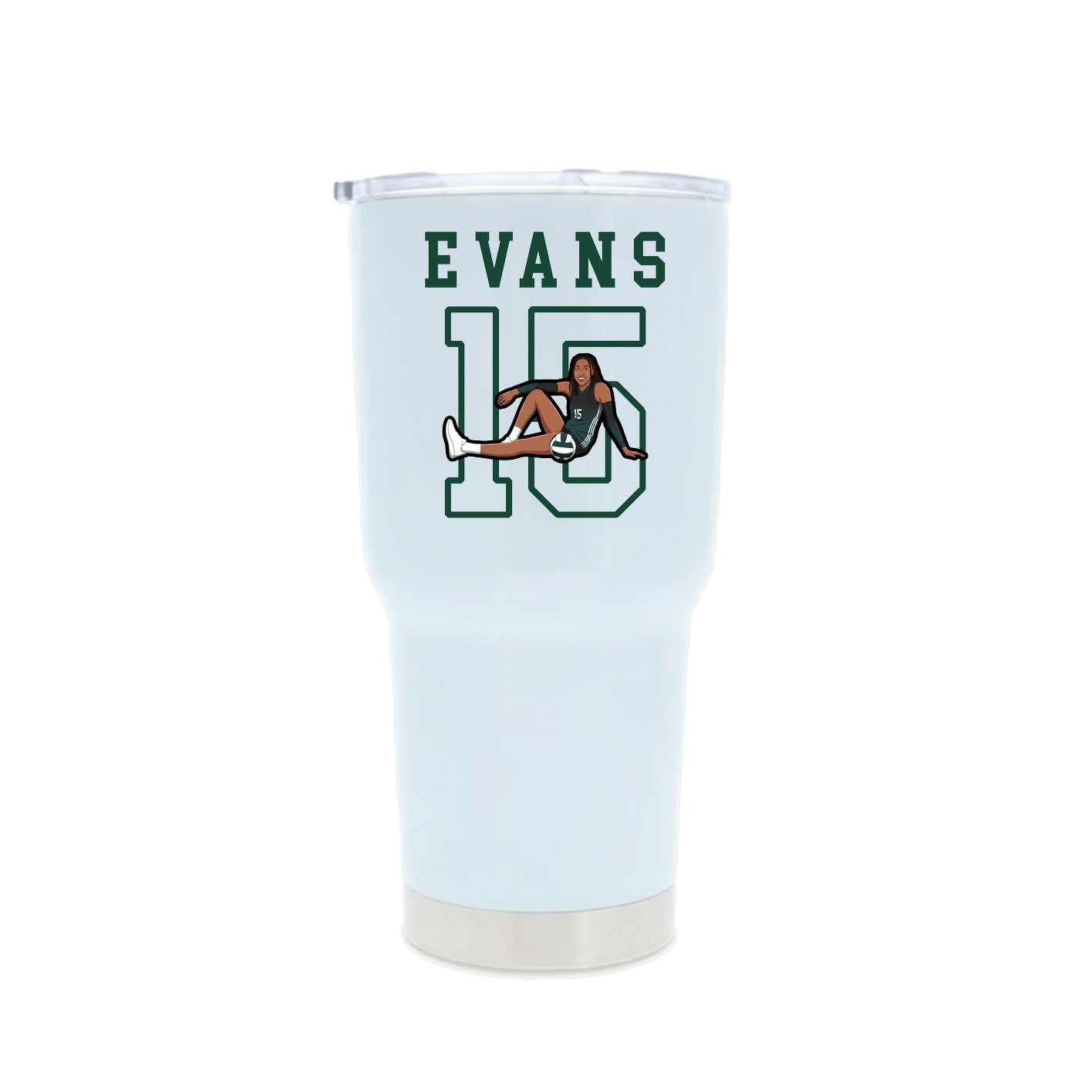 30oz Stainless Steel Tumbler — Shirsey in White