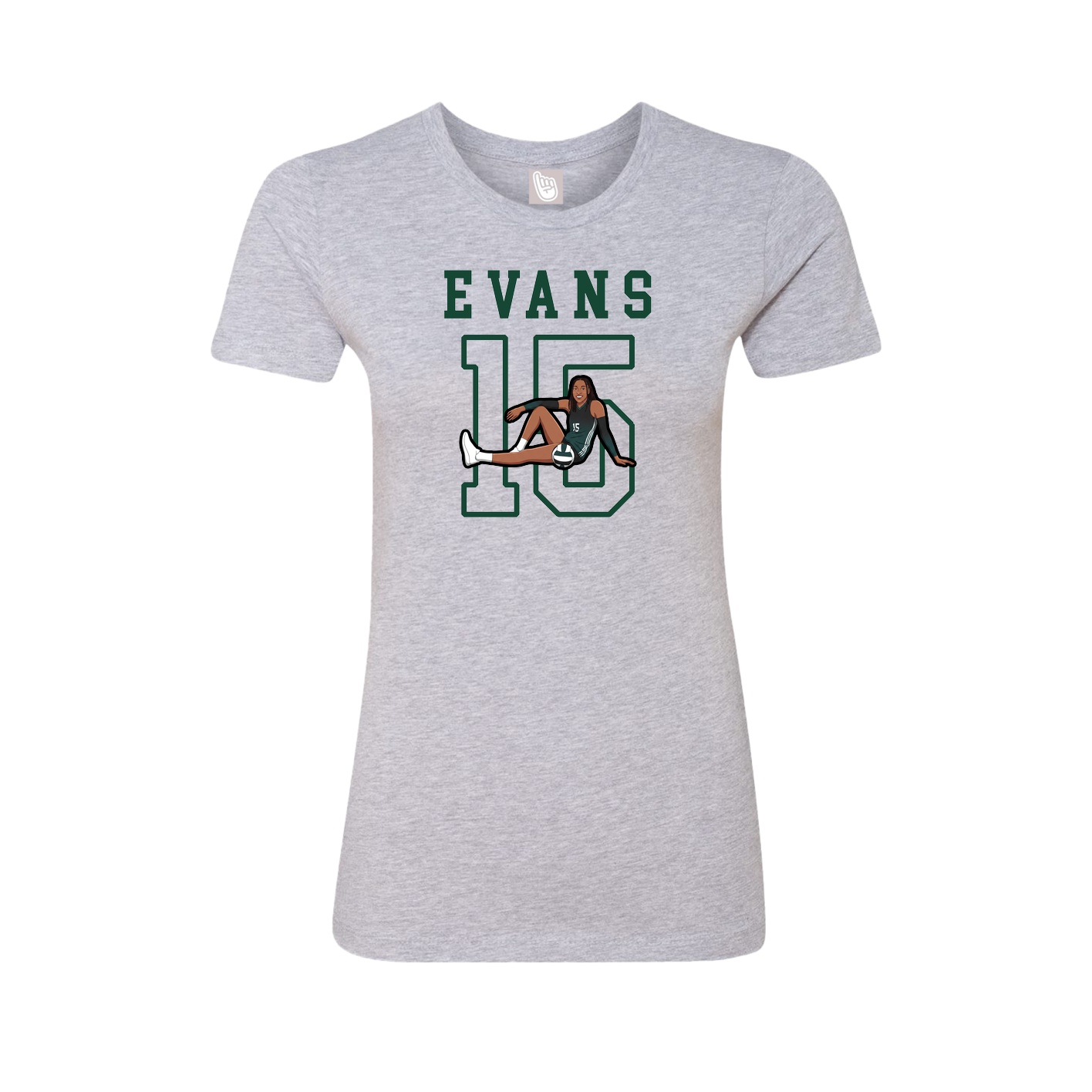 Fitted Women's Tee — Shirsey in Grey