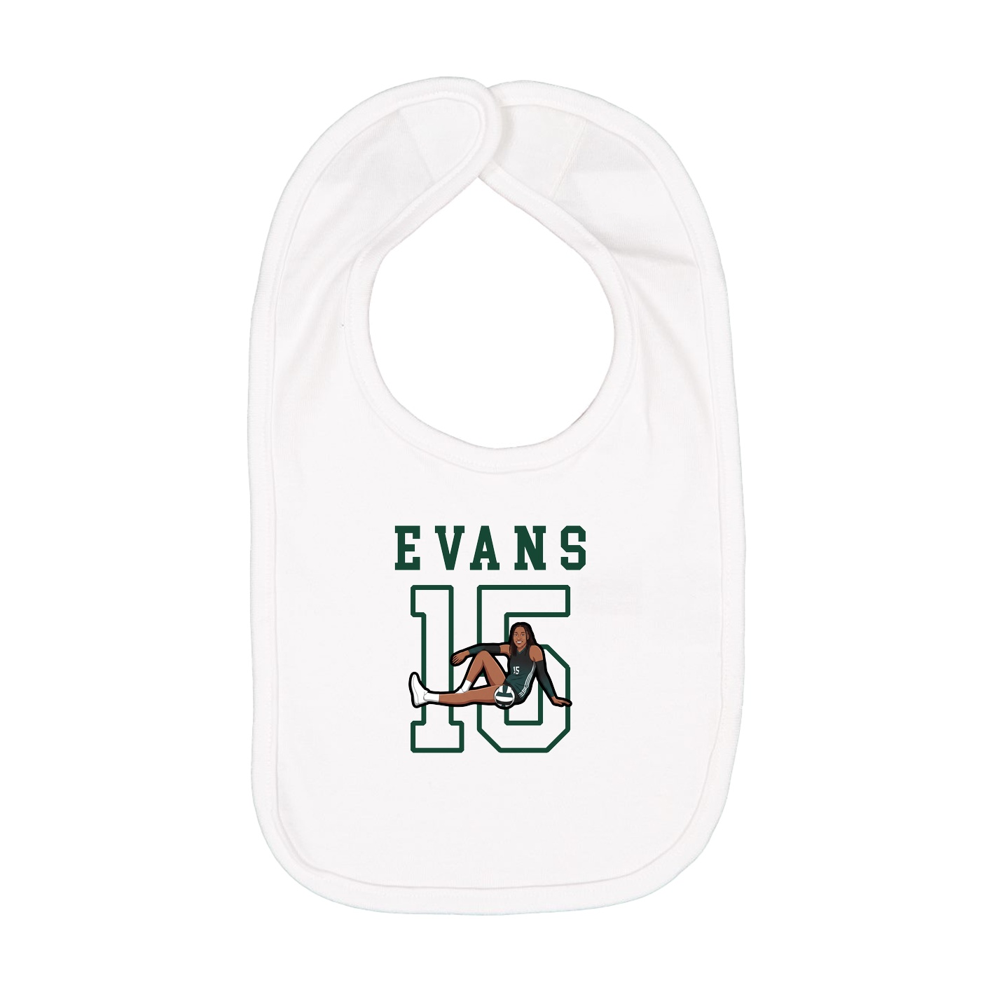 Infant Bib — Shirsey in White