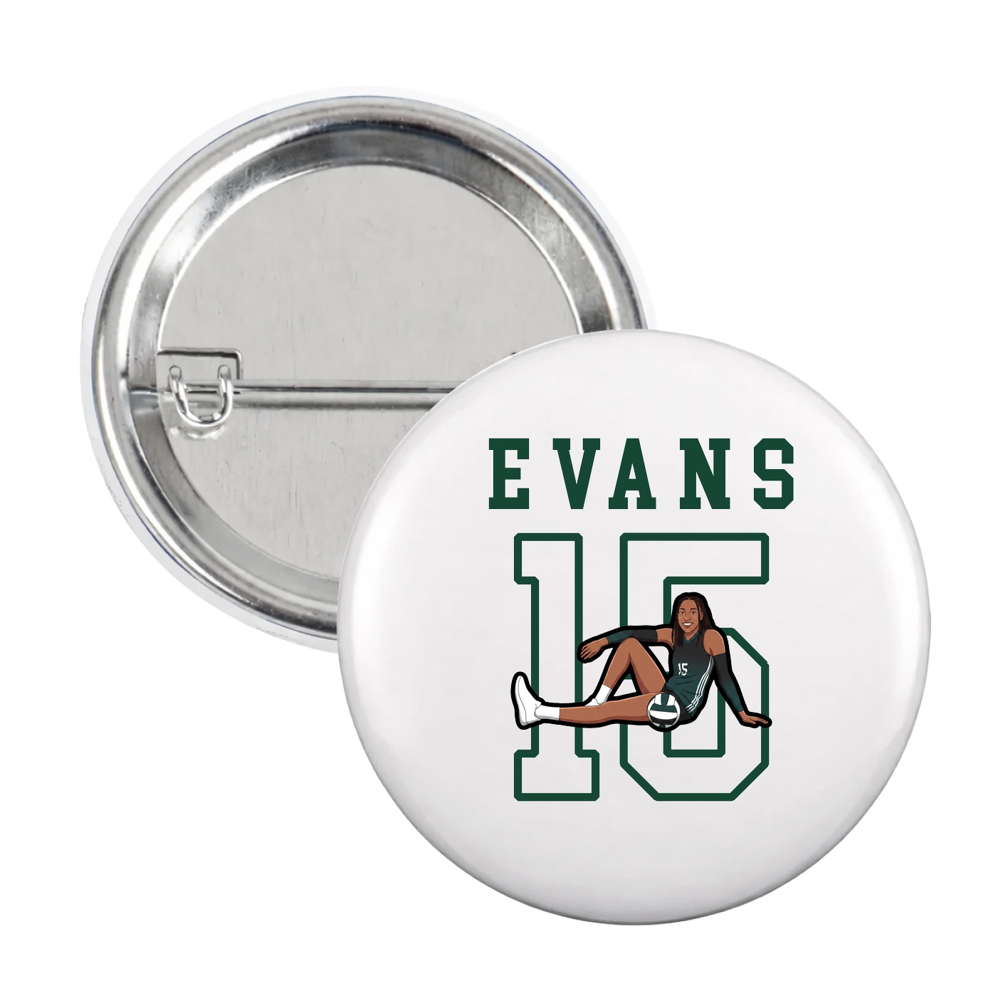Game Day Button — Shirsey in White