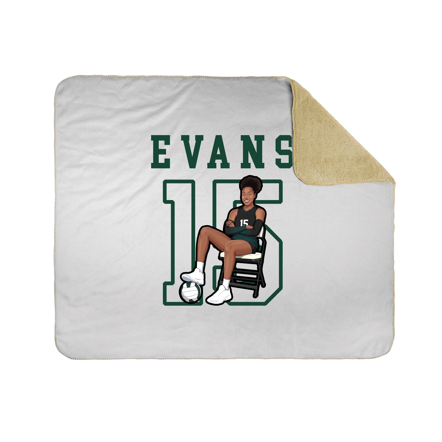 Throw Blanket — Shirsey in White