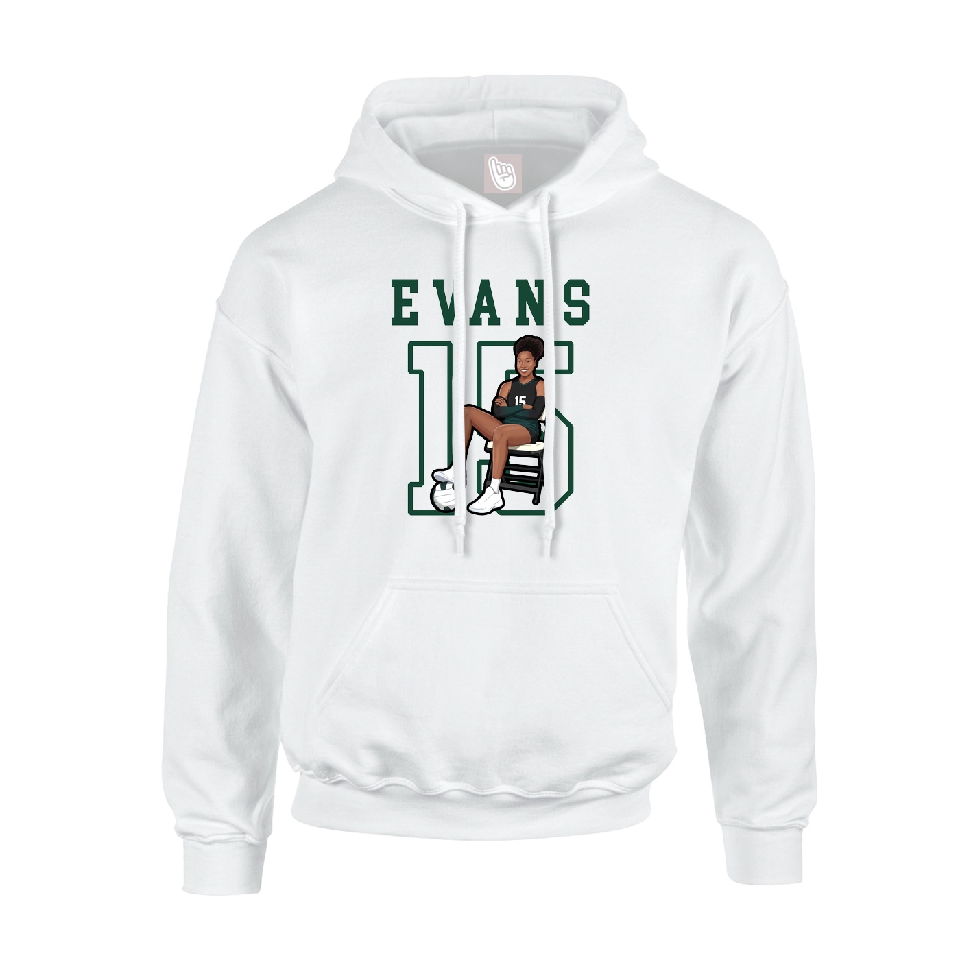 Youth Hoodie — Shirsey in White