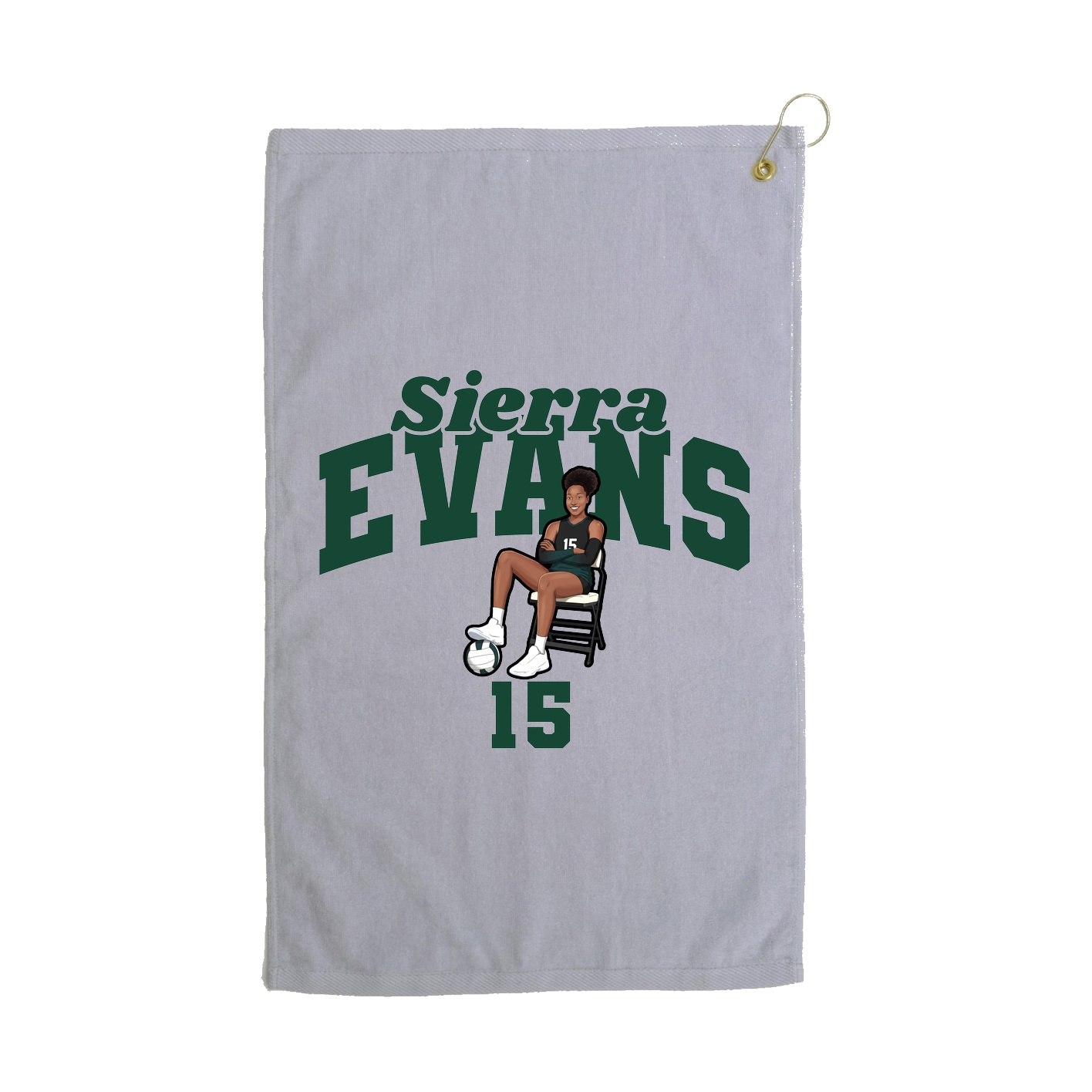 Golf Towel — Signature Arch in Grey