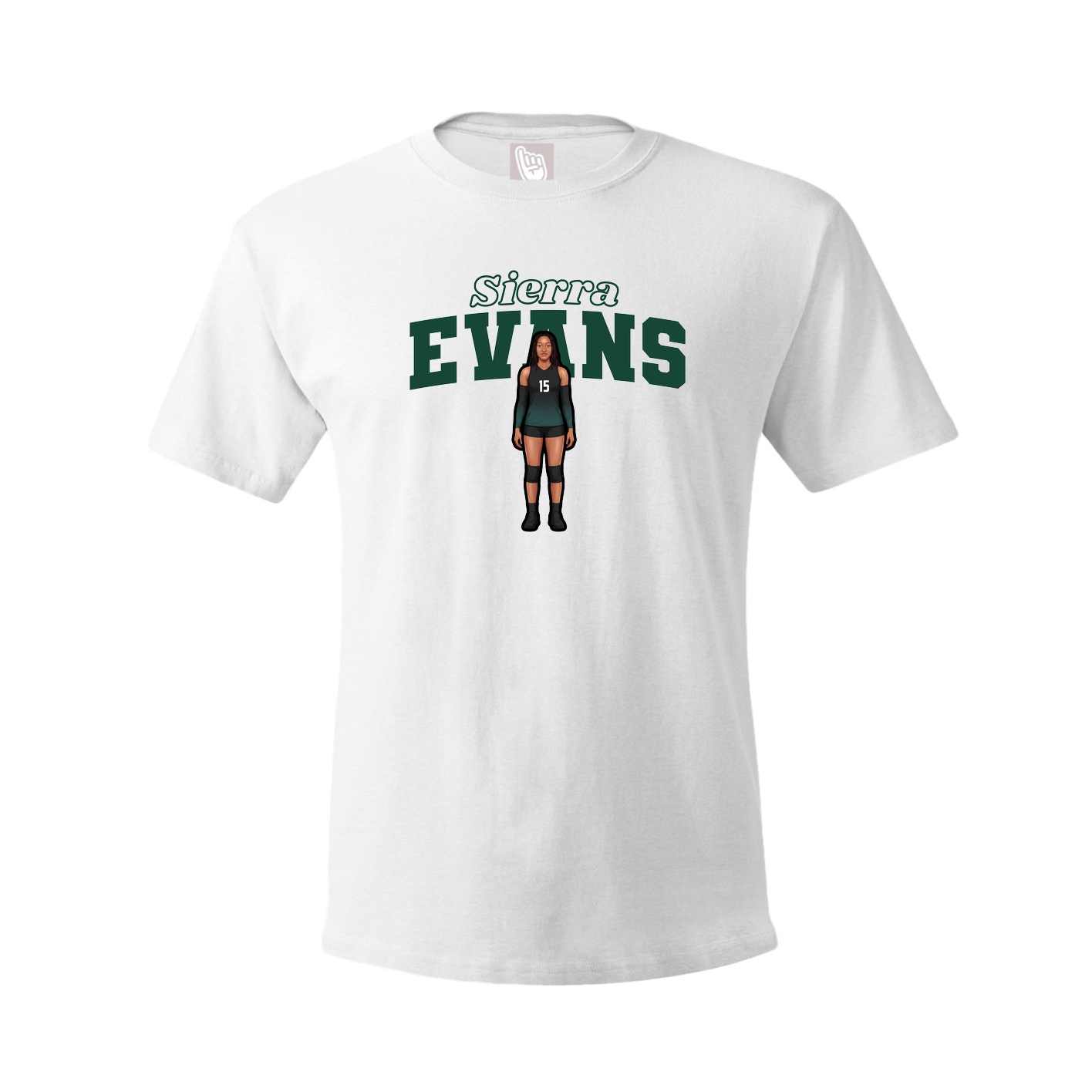 Tee — Name Arch in White