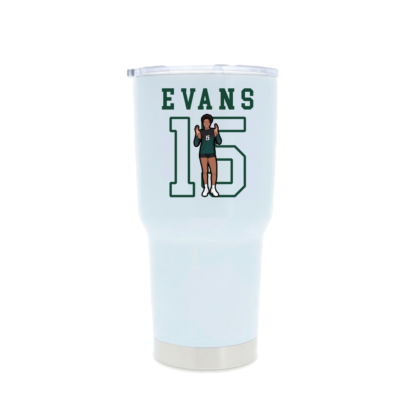 30oz Stainless Steel Tumbler — Shirsey in White