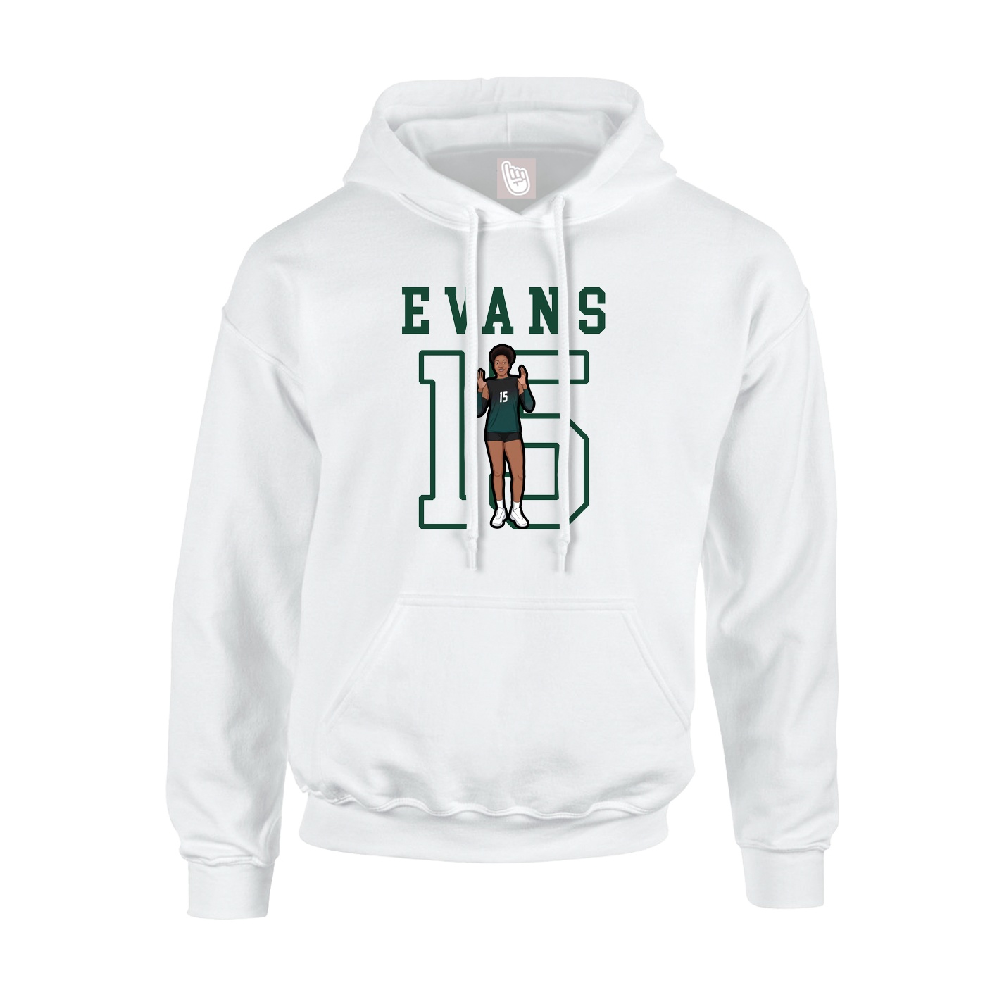 Youth Hoodie — Shirsey in White