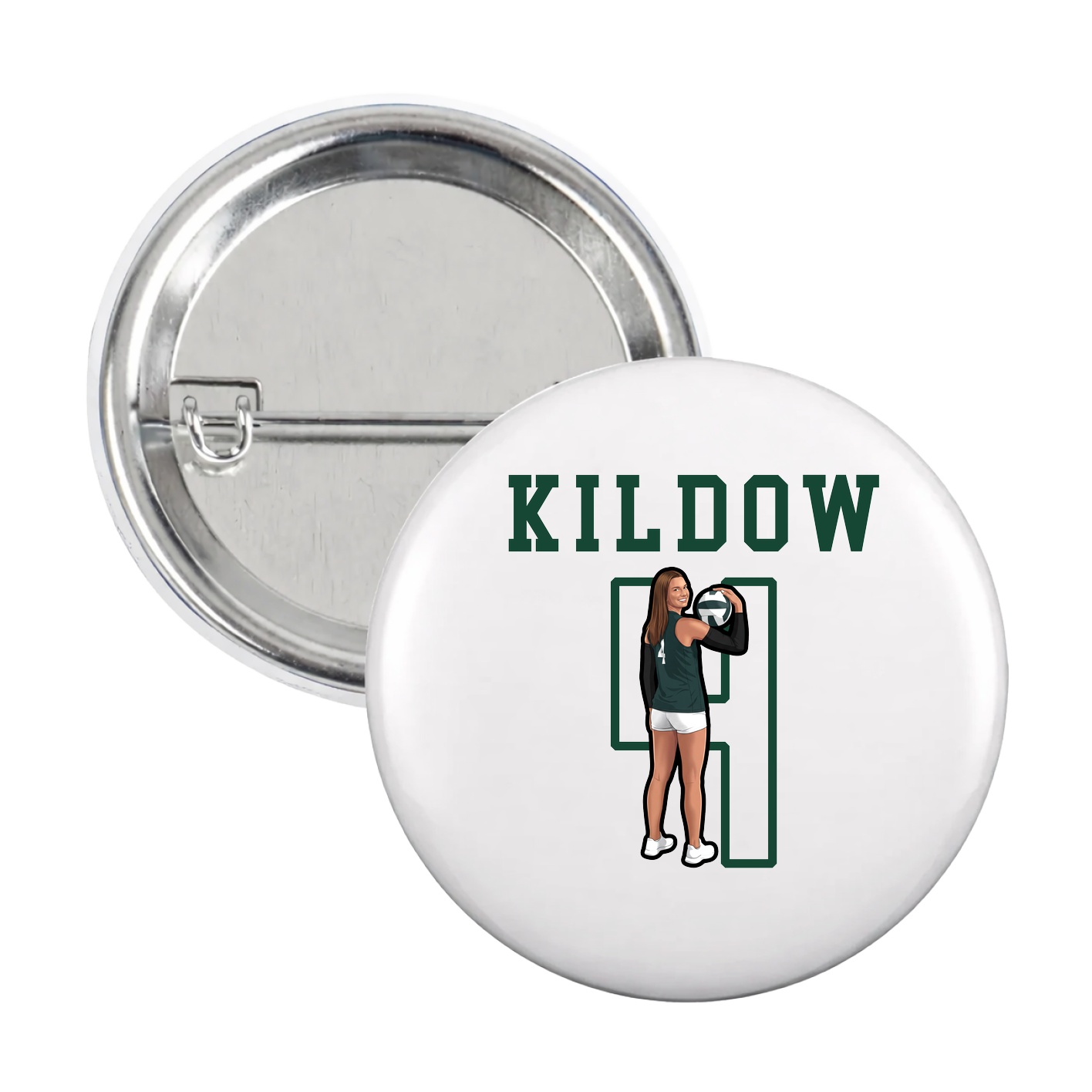 Game Day Button — Shirsey in White