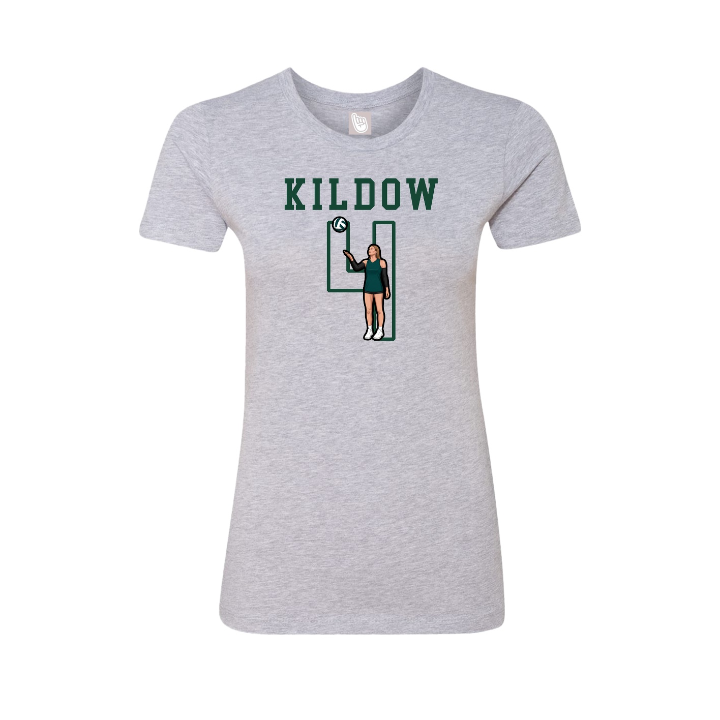 Fitted Women's Tee — Shirsey in Grey