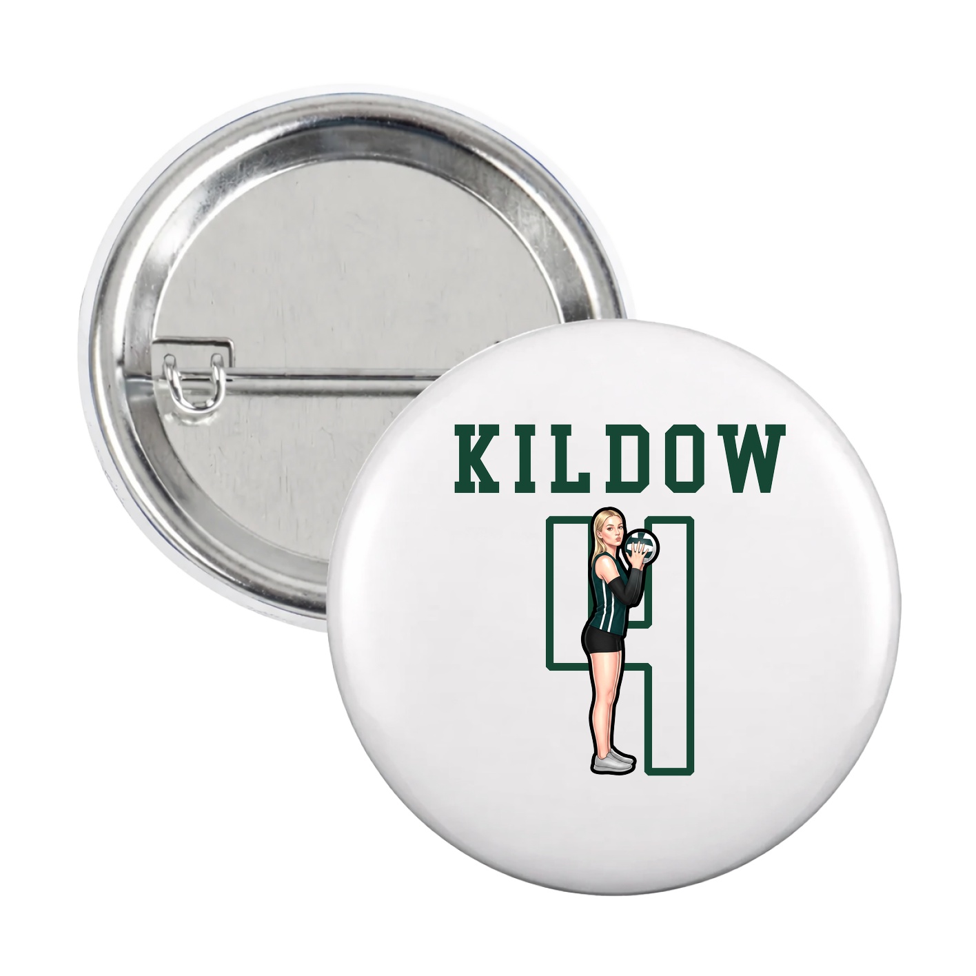 Game Day Button — Shirsey in White