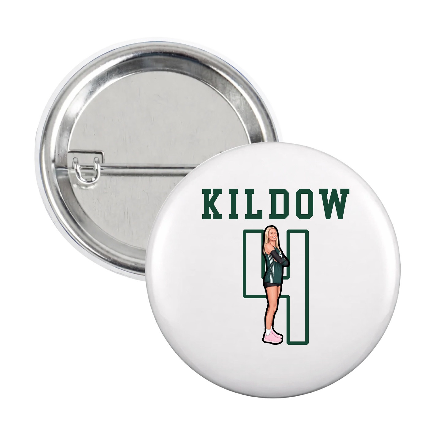 Game Day Button — Shirsey in White