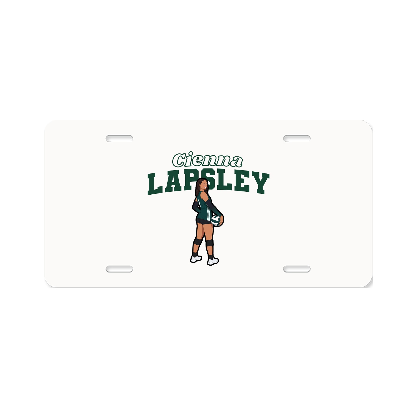 License Plate — Name Arch in Classic