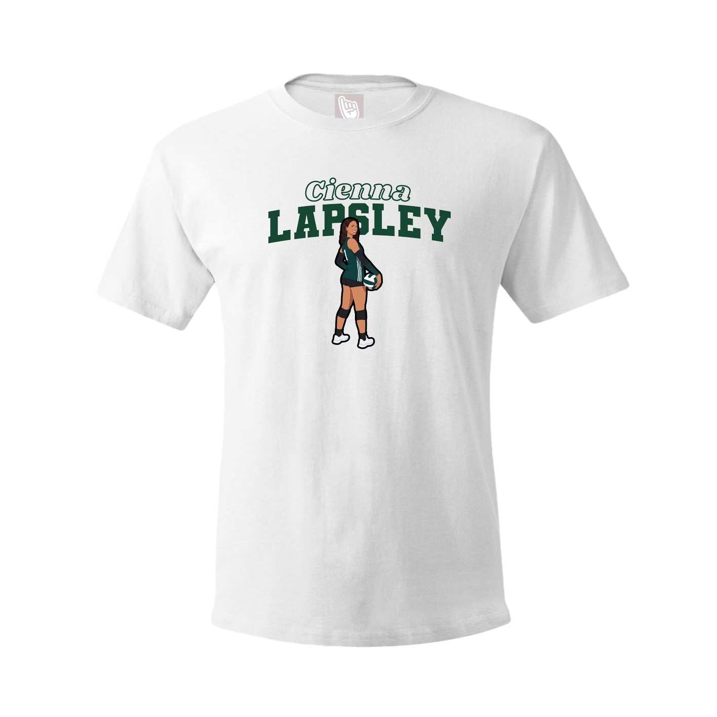 Tee — Name Arch in White