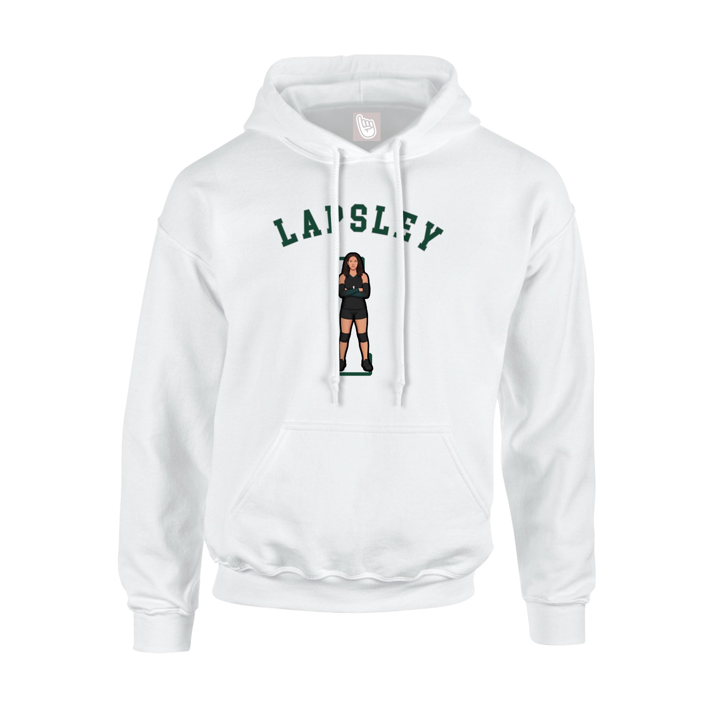 Youth Hoodie — Shirsey Arch in White
