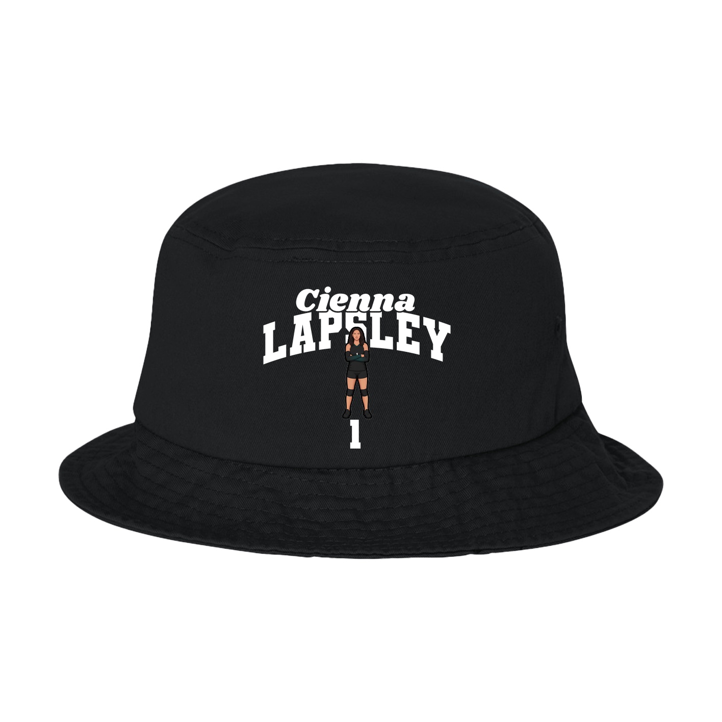 Bucket Cap — Signature Arch in Black