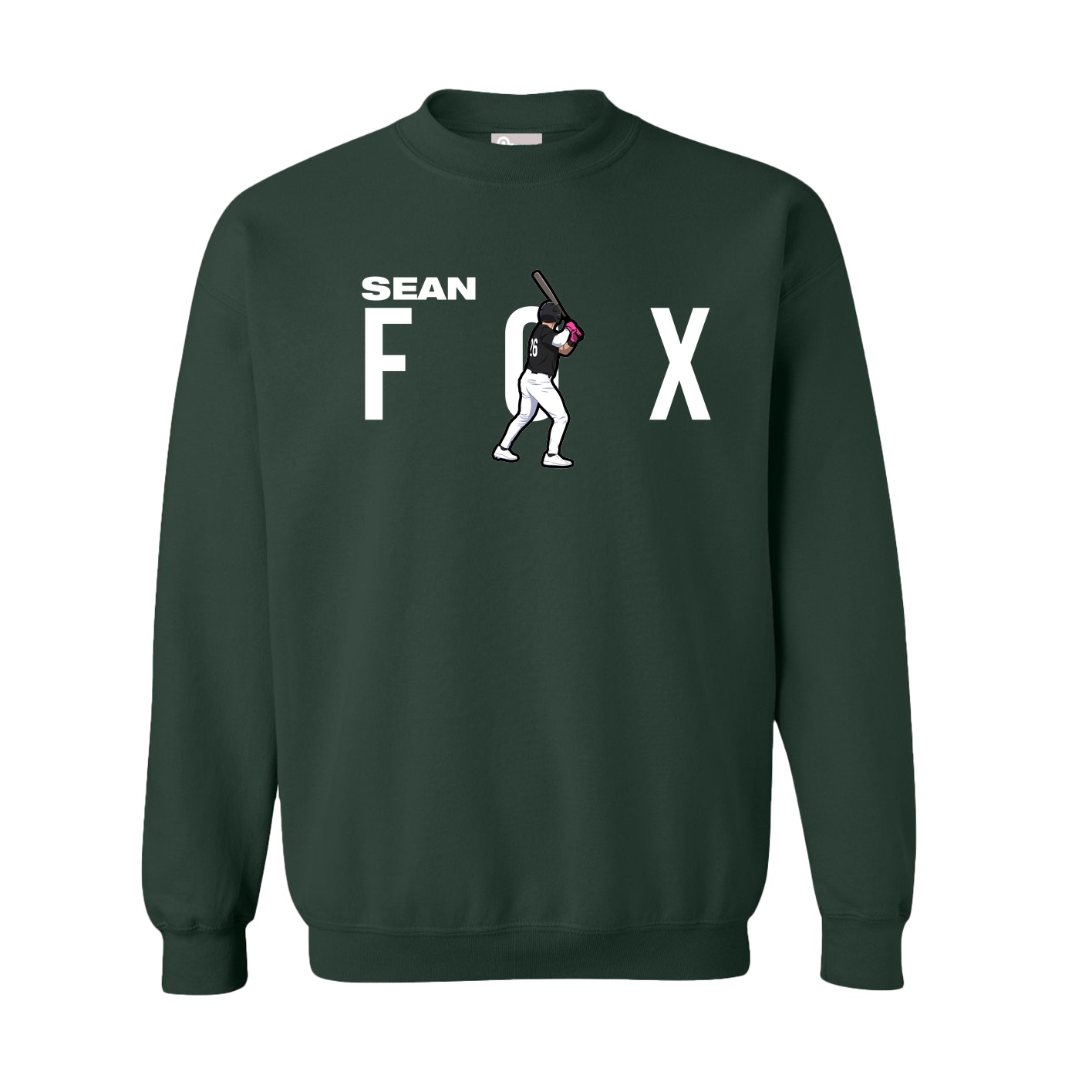 Fleece Crew — Player Name in Green