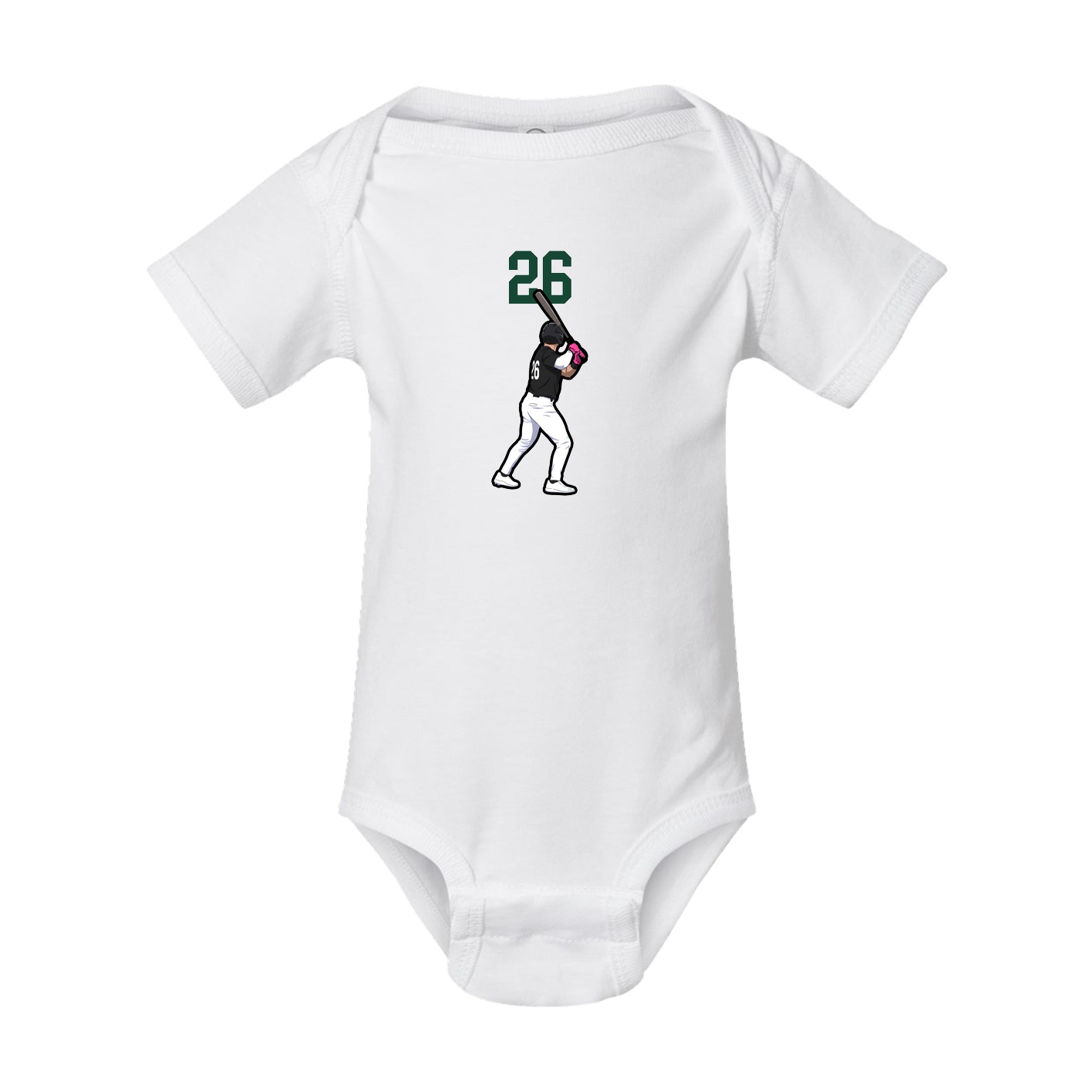 Baby Onesie — Number Top in White