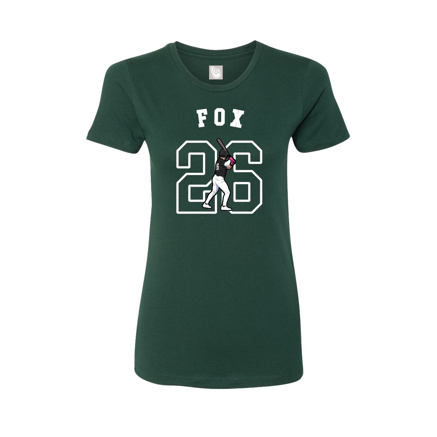 Fitted Women's Tee — Shirsey Arch in Green
