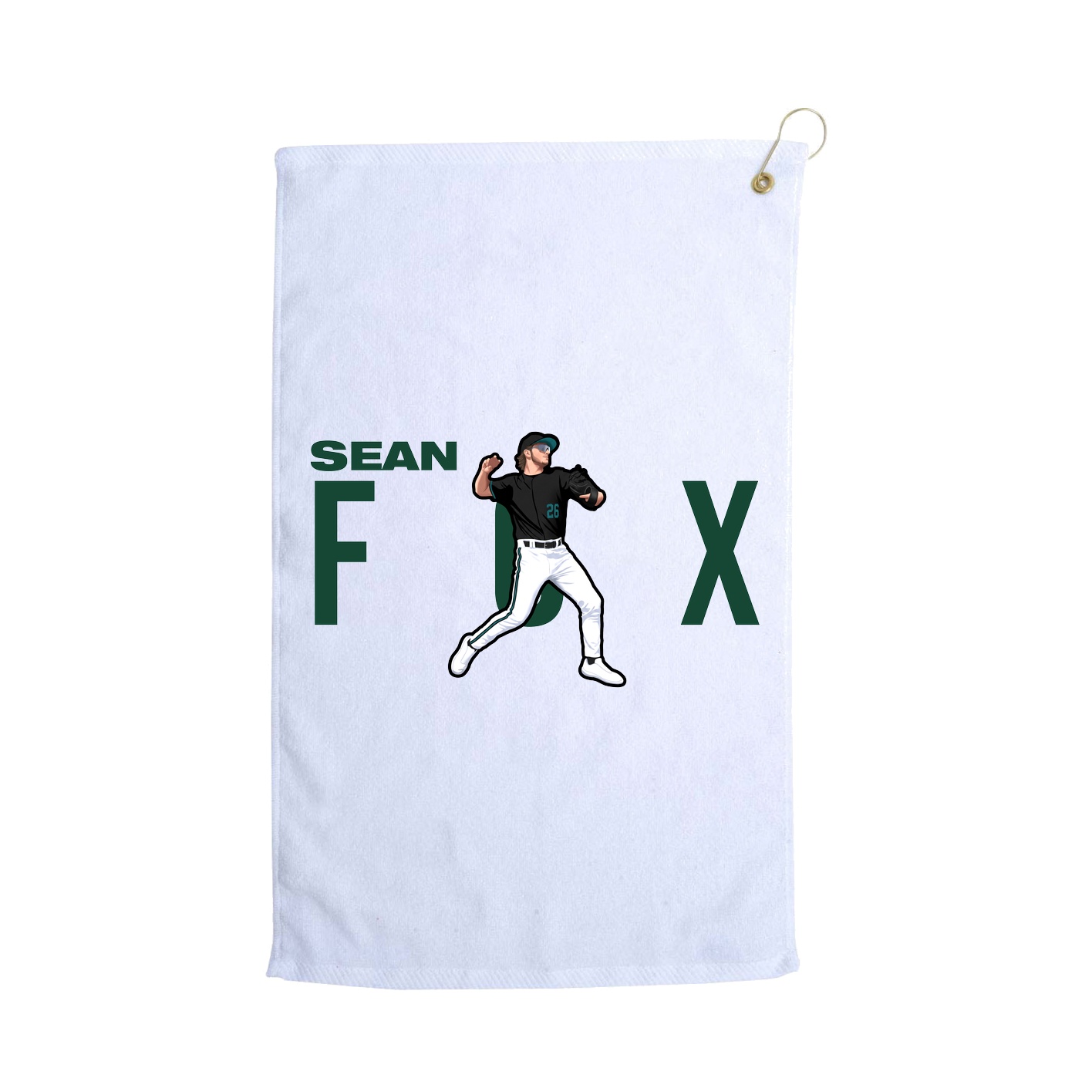 Golf Towel — Player Name in White