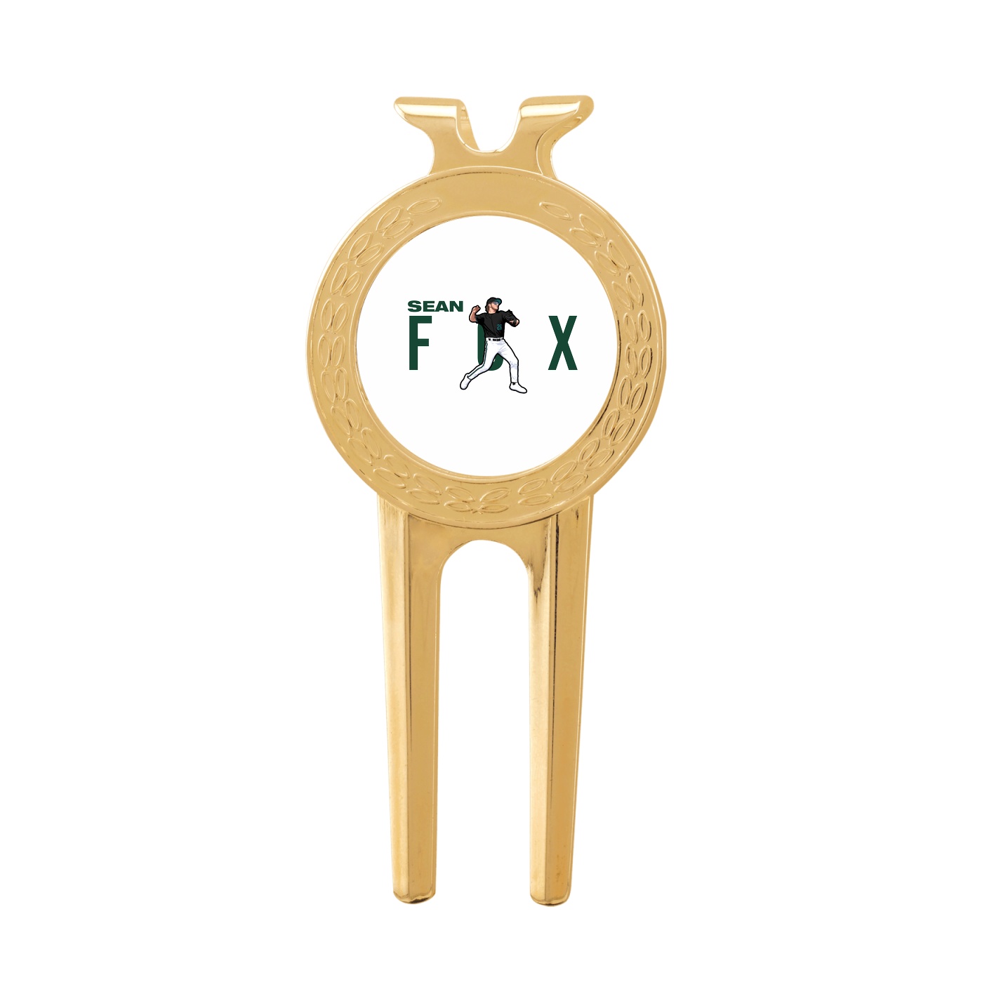 Divot Tool with Ball Marker — Player Name in Classic