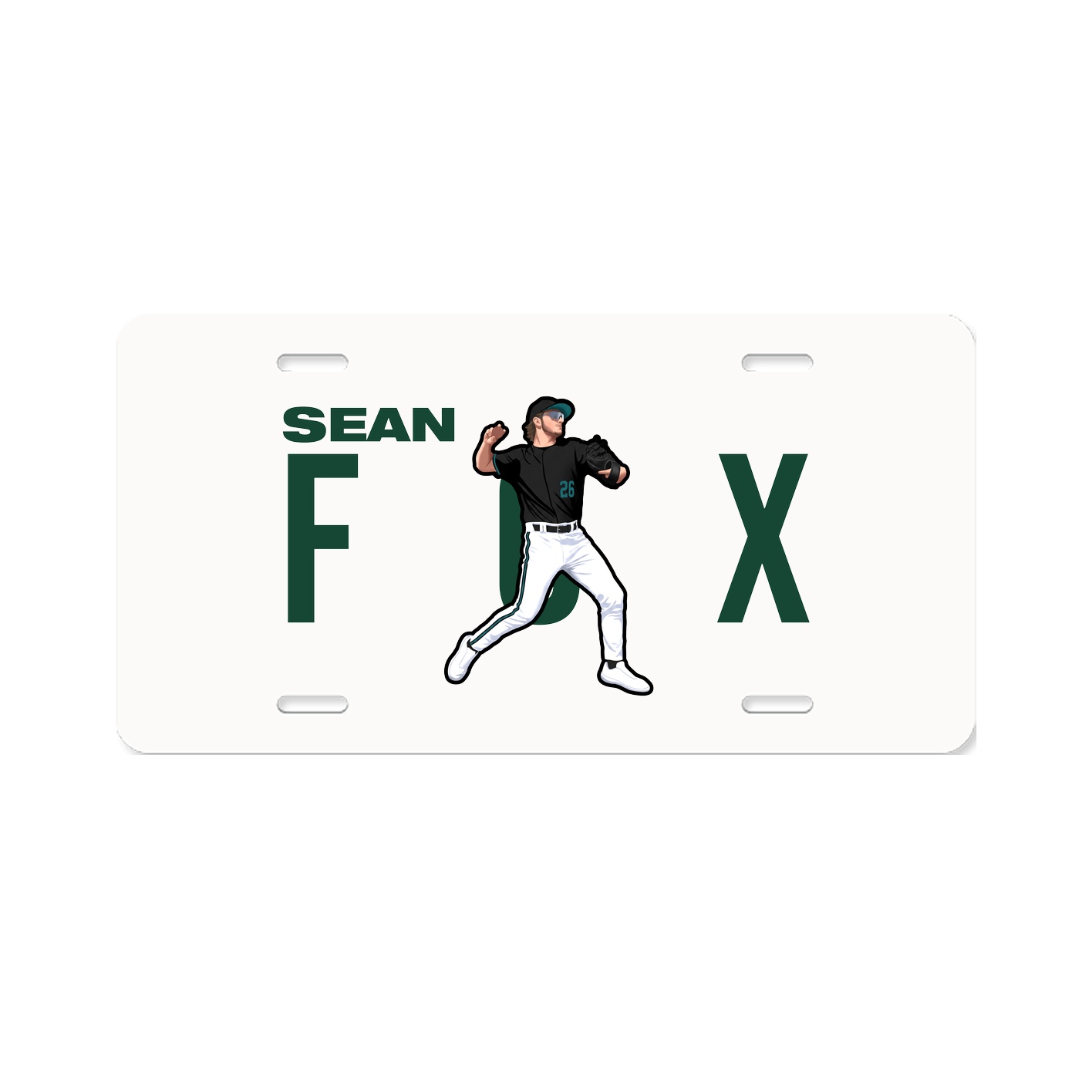 License Plate — Player Name in Classic