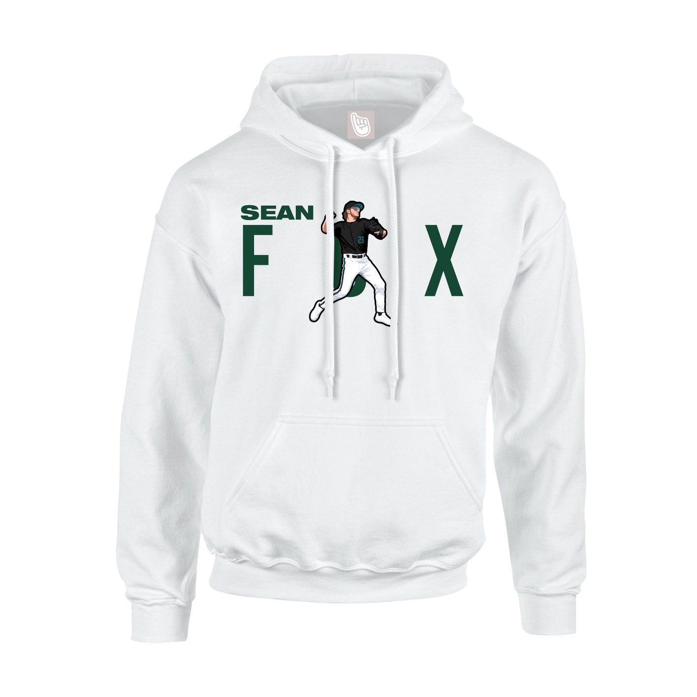 Hoodie — Player Name in White