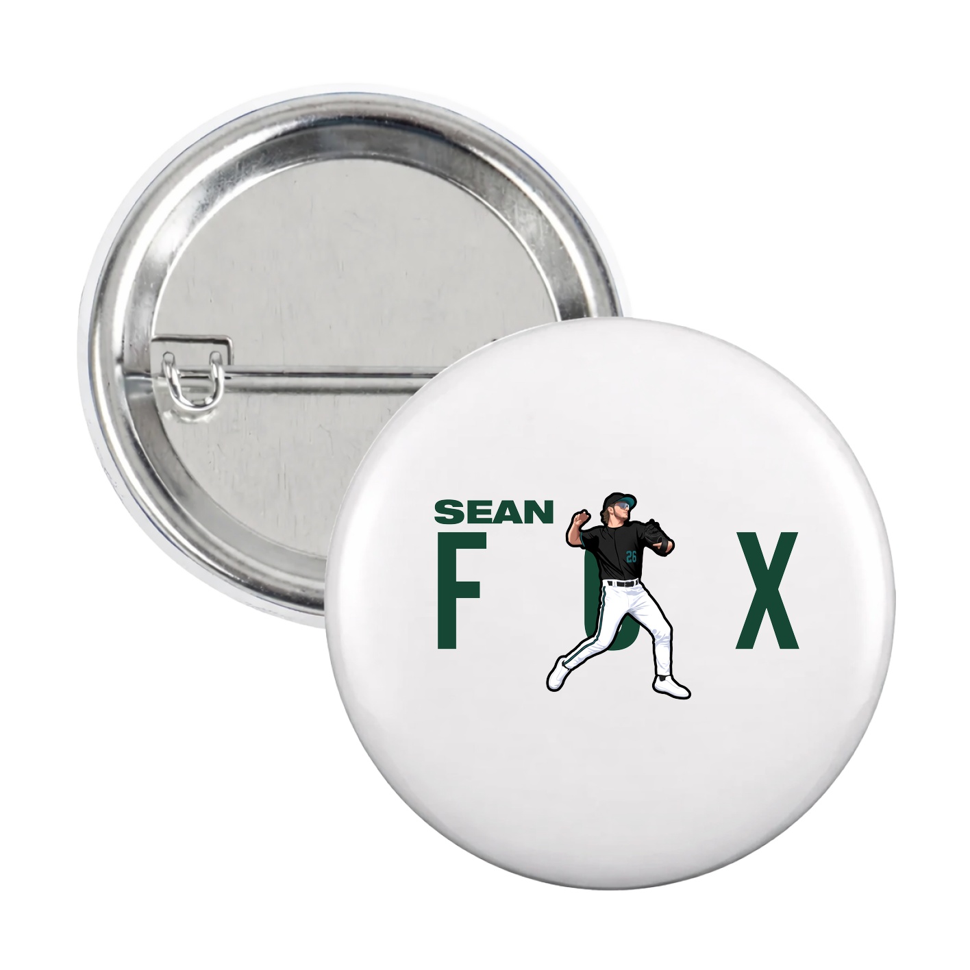 Game Day Button — Player Name in White