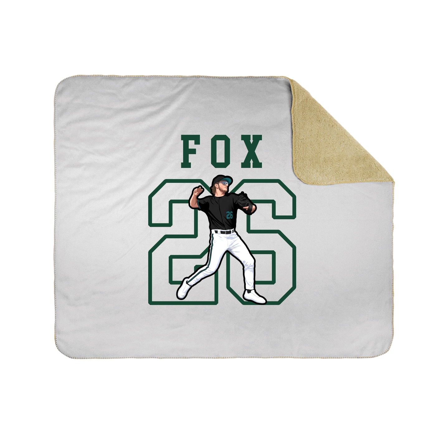 Throw Blanket — Shirsey in White