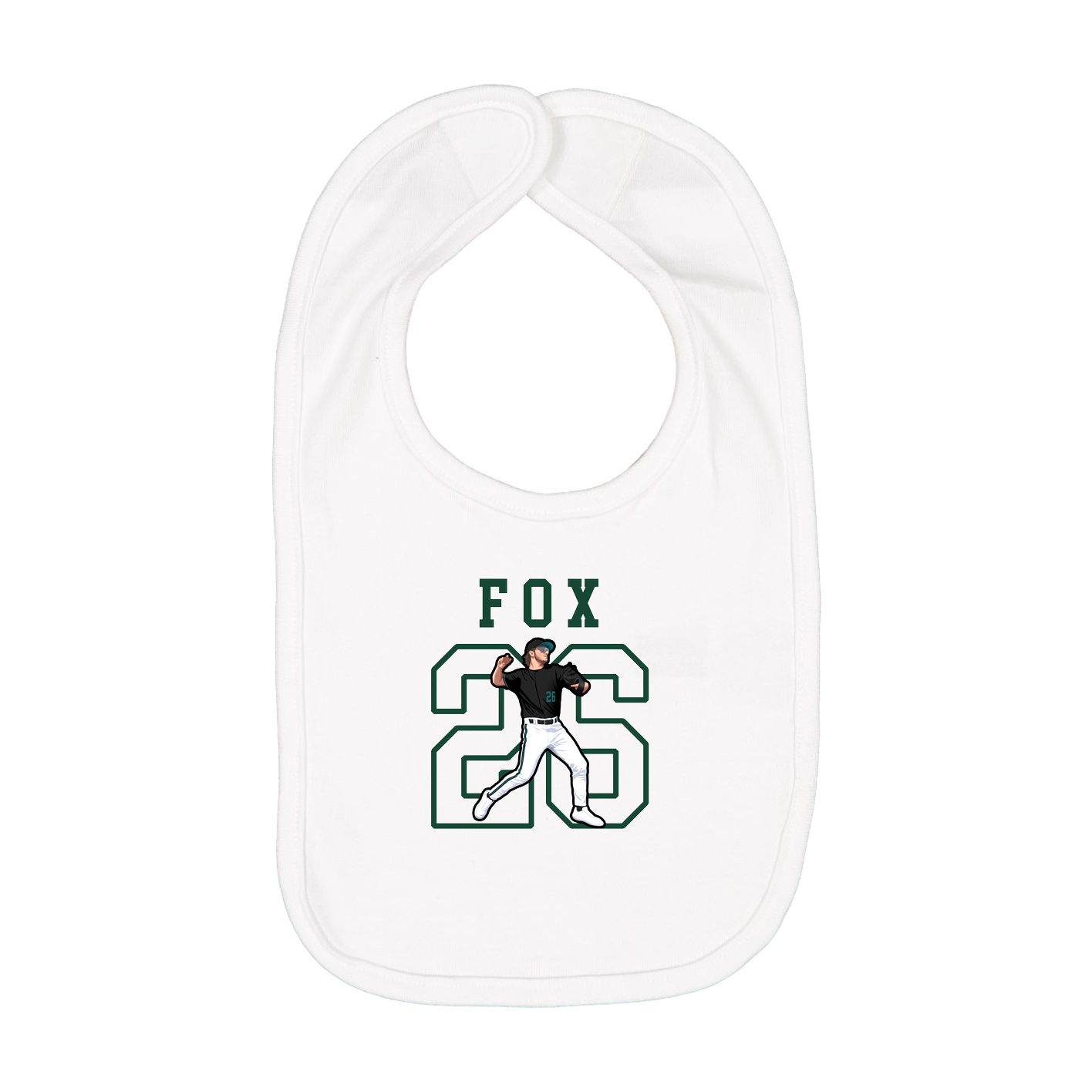 Infant Bib — Shirsey in White