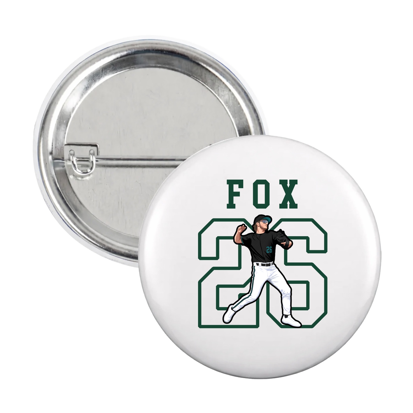 Game Day Button — Shirsey in White