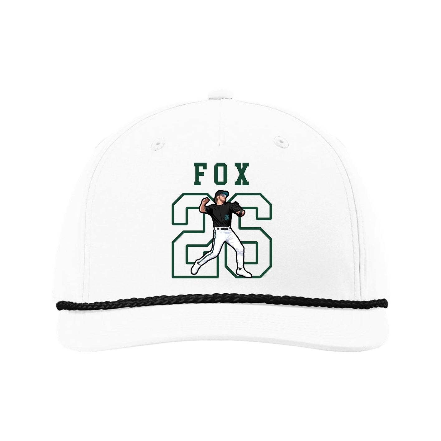 Five-Panel Classic Rope Cap — Shirsey in White